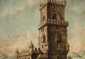 Óleo Sobre Madeira Torre Belém