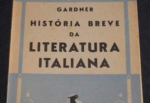 Livro História Breve da Literatura Italiana Edmund G. Gardner Cadernos Culturais