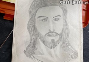 retrato desenhado a lapis