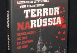 Livro Terror na Rússia Revelações de ex-espião do KGB Alexander Litvinenko e Yuri Felshtinsky