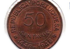 Guiné - 50 Centavos 1946 - soberba