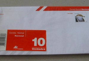8 Envelopes Normais c/ Selo Passaro de Coleção