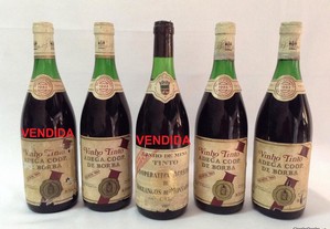 Vinho tinto Alentejano colheita selecionada 1983, da "Adega Coop. de Borba"
