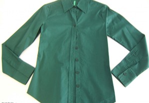 Camisa verde da Benetton (senhora)