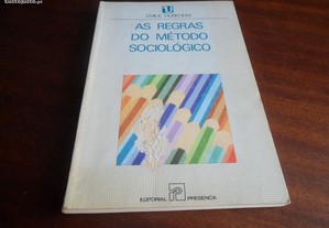 "As Regras do Método Sociológico" - Emile Durkheim