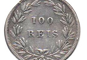 D. Luís - 100 Reis 1886 - mbc prata