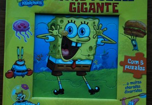 Livro Puzzle Gigante - Sponge Bob Squarepants