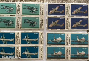 Série 4 quadras selos LUBRAPEX 82