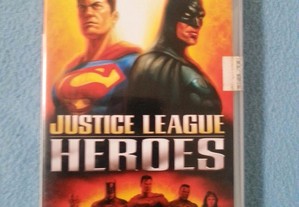 Justice league heroes PSP como novo