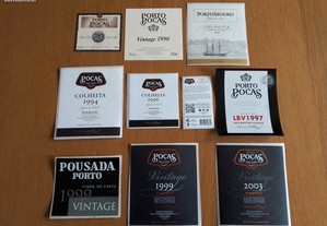 23 Rótulos novos de vinhos do Porto n. 30 p/colecionadores