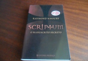 "Scriptum - O Manuscrito Secreto" de Raymond Khoury - 2ª Edição de 2006