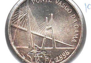 500 Escudos 1998 Ponte Vasco da Gama - soberba prata