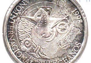 1000 Escudos 1998 Ano Internacional dos Oceanos - soberba prata