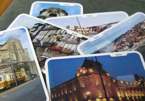 Conjunto 6 Bilhetes Postais do Porto c/ Selo CTT