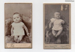 Alemanha - lote de 2 fotografias antigas -séc. XIX