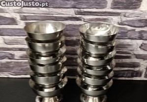 Taas Sobremesa em inox - Conjunto de 12 - Estado impecvel