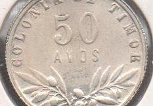 Timor - 50 Avos 1951 - soberba prata