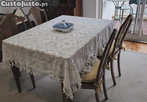 Toalha em crochet 166x144