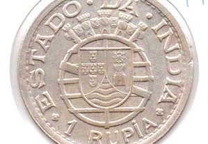 Índia - 1 Rupia 1947 - soberba prata - rara