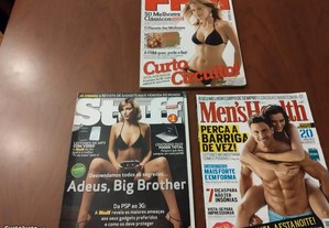 Conjunto 3 revistas masculinas