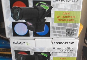 Projector led spot rgb para bola de espelho