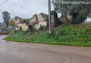 Moradia em ru�nas em terreno misto, urbano e r�stico, em do Rijo, perto da Barragem de Castelo de Bode.