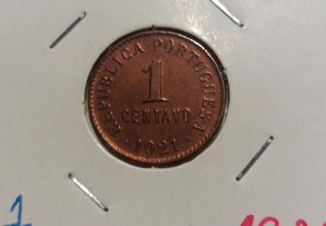 moeda 1 centavo 1921.