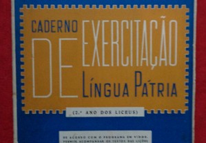 Caderno de Exercitação de Língua Pátria 2º ano liceus