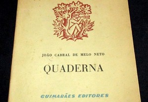 Livro Quaderna João Cabral de Melo Neto 1ª edição