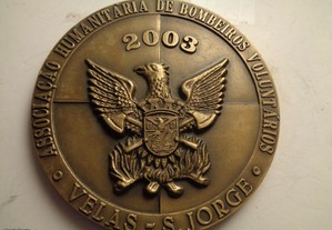Medalha Bombeiros Velas-S.Jorge Oferta Envio