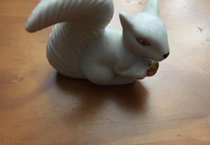 Esquilo porcelana miniatura