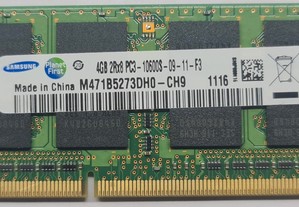 Samsung 4GB DDR3 1333MHz PC3-10600 módulo de memória