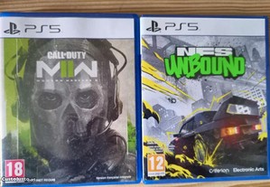 Jogos PS4 PS5 Call of Duty Modern Warfare II Need for Speed Unbound