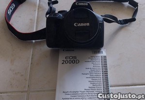 Canon EOS 2000D + Objetiva 18-55mm + kit de Limpeza + Bolsa