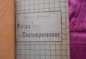 Eça de Queiroz. Notas Contemporâneas. 1909. 1.ª edição.