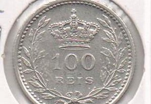D. Manuel II - 100 Reis 1909 - mbc+/bela prata
