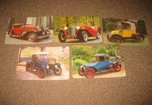 5 Calendários de "Carros Antigos" Colecção Completa!