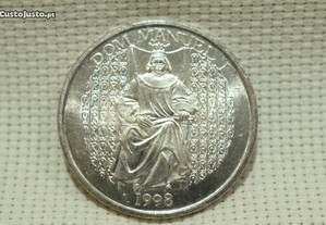 Moeda de Prata 1000$ Comemorativa D. Manuel I 1998