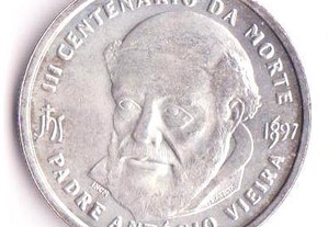 Moeda 3º Centenário da Morte do P. António Vieira.