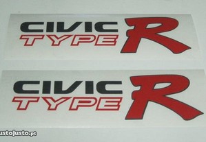 Autocolantes Civic Type R/Vtec Type R/Civic Sport