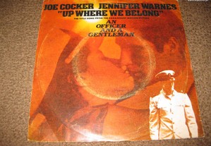 Vinil Single 45 rpm do Joe Cocker e Jennifer Warnes "Up Where We Belong"