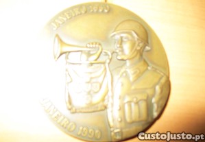 Medalha Jornal do Exército Janeiro 1960-Janeiro 1990-Oferta Envio CTT Normal
