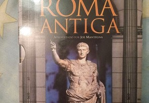 Roma Antiga Coleção DVDs canal história com cx arquivadora