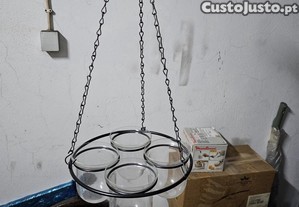 Candelabro suspenso para 4 velas
