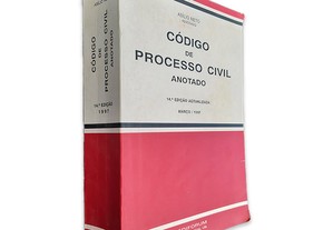 Código de Processo Civil (Anotado - Março 1997) - Abílio Neto