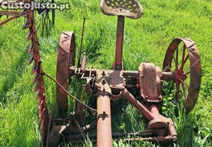 Gadanheira e junta pastos para tracção animal