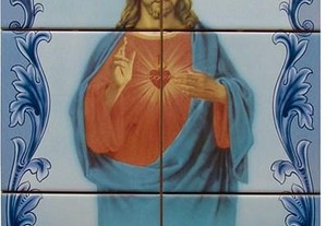 Painel Sagrado Coração JESUS 45x30 cm ENTREGA JÁ