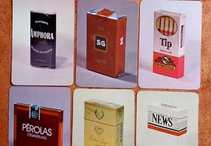 10 calendarios de bolso marcas de Tabaco