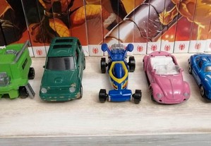 5 carros miniatura - razoavel estado