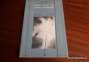 "Elegia para um Corpo Adormecido" de Filomena Cabral - 1ª Edição de 1987 - AUTOGRAFADO
